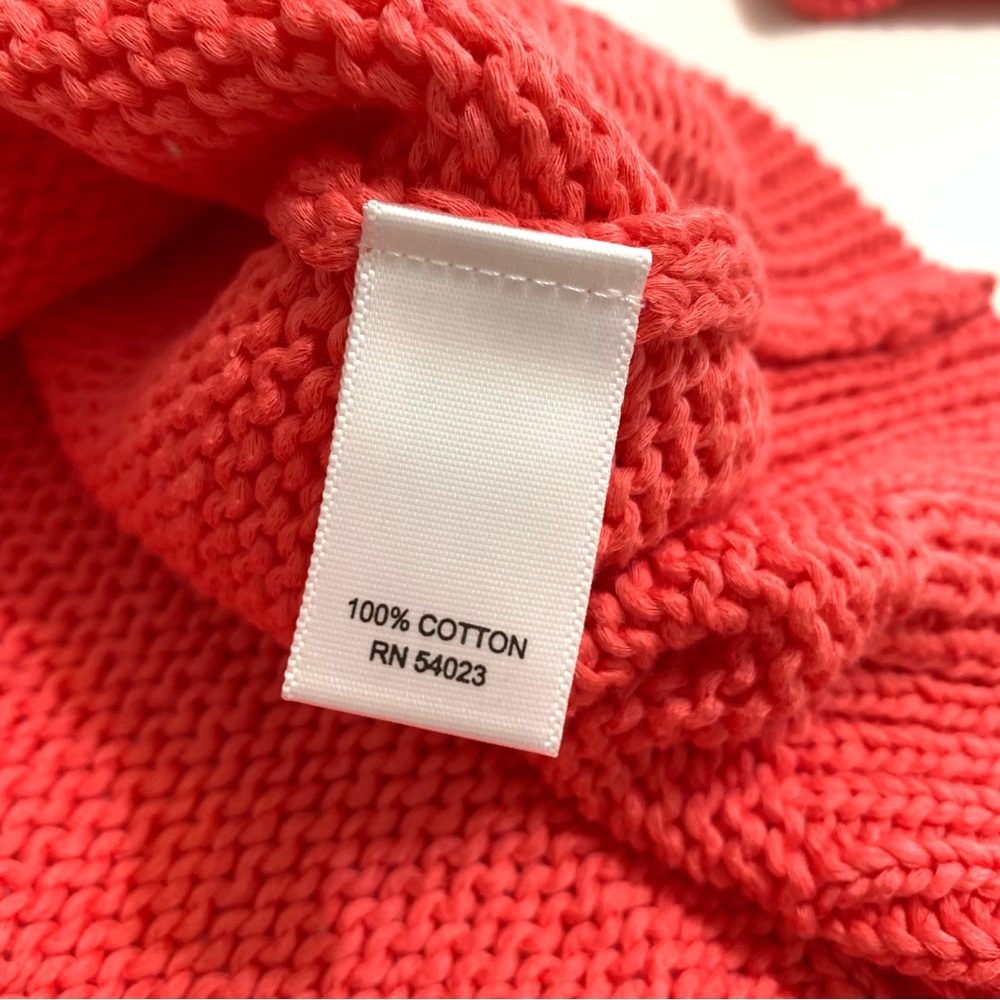 Banana Republic Milly Collection Crew Neck Sweater Coral Small - Picture 9 of 12
